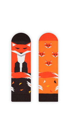 Zabawne skarpetki w liski - FireFox Sox Kids