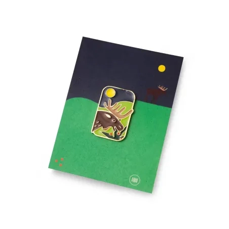 Pin Łoś - metalowa przypinka - KABAK