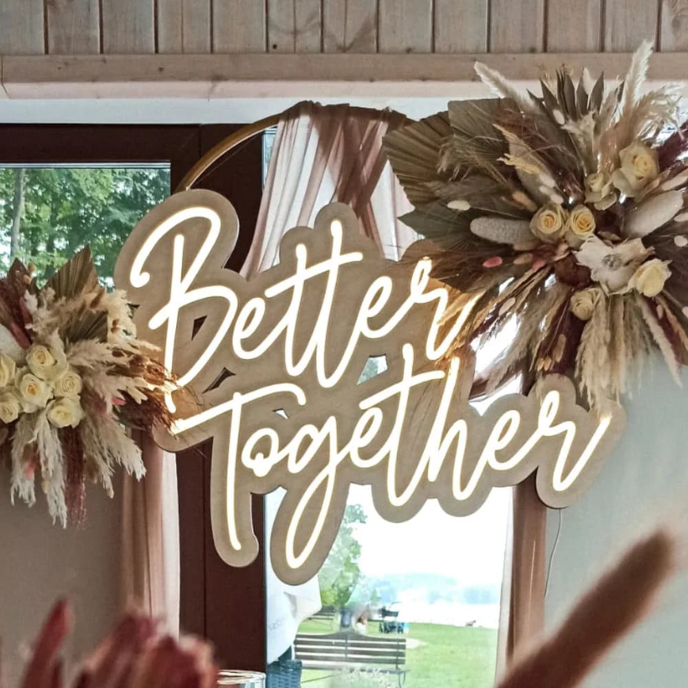 Napis LED Better Together